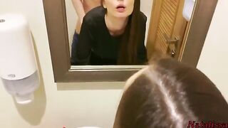 The first night date turned into a steamy toilet encounter - Natalissa