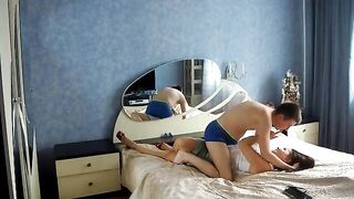 Mature cheats on her husband with her stepson using a credit card