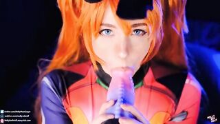 Asuka Langley fucked hard with her slutty holes