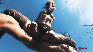 Petite teen Mia Bandini gets pounded outdoors in a steamy pic