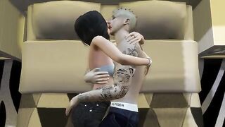 3D Hentai - Fantasy with Justin Bieber and Selena Gomez in erotic style