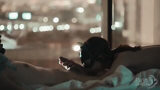 After party, I always like to have some fun with a big dick. Little swallow's late-night tales and cum cleanup licking