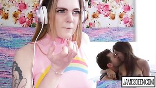 Carly Rae Summers reacts to a rough and passionate sex scene