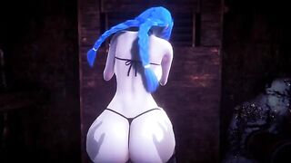 You fucked up Jinx's pussy, just like in League of Legends scenes