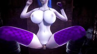 You fucked up Jinx's pussy, just like in League of Legends scenes