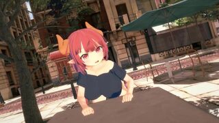 Hentai with an invisible girl who can’t be seen during the date