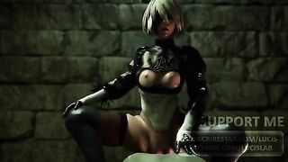 Nier Automata 2B Compilation with Sound, featuring the hottest scenes from 2021