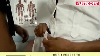 Two young nurses getting fucked by a horny doctor