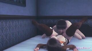 Mikasa gets her pussy eaten and fucked in this hot Attack on Titan hentai