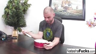 Natasha Nice is so fucking excited about fucking her boss