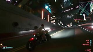Hot Cyberpunk 2077 mod with sexy naked girl in action