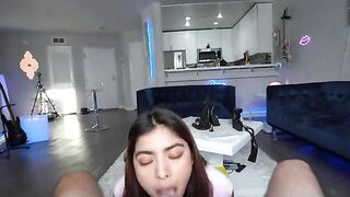 Horny Hazel Heart wants to taste the big dick, and she won’t stop until she gets it all