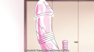Horny girl from Hentai gets her pussy railed by two dicks