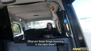 Fake Taxi Sabien Demonia in Fishnets gets fucked by a big cock