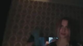 The stepmom is sucking her son’s cock after the party