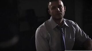 Shady reporter fucked Evelyn Claire in the office after she begged for his cock