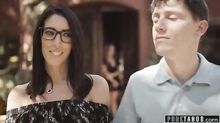 A lonely widow, Natasha Nice, gets her neighbor's big dick in her pussy
