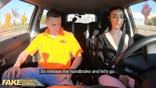 Fake driver's school instructor cheats with stunning student in car