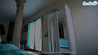 Eliza Ibarra, hot Latina chick with small boobs, fucked hard in her chair