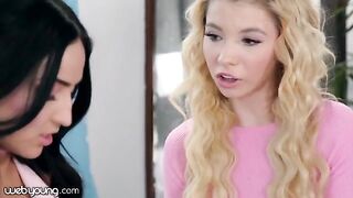 Kenzie Reeves is having fun with her best friend in a steamy college scene