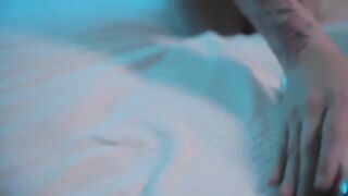 A sexy teen gets horny and masturbates with a Hitachi wand