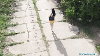 The guy with a drone spotted a babe peeing and offered cash for sex