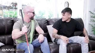 Blind man tricks and bangs sexy brunette Vienna Black