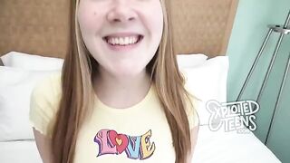 Redhead with freckles and red pubic hair has sex at the casting audition