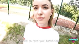 She fucks with a teacher to get a good mark for her sports achievements