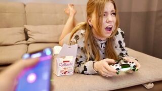 The guy finished on Lovense, then Kisankanna was fucked in the mouth