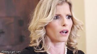A stepdaughter is trying to get close to her steaming stepmom Cory Chase in this hot video