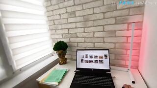 A stepson masturbates to his hot stepmom's intimate photos, but she catches him