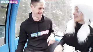 Hot public sex with a blonde teen in Greece