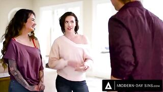 Casey Calvert and Arabelle Raphael share a big dick