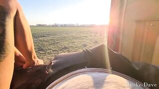 Fucking in the open air right by the camper van