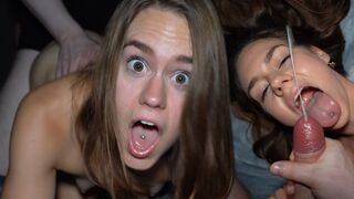 The pretty and cute teen Leria Glow is ruthlessly fucked hard