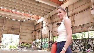 Big tits Verena Maxima fucked outdoors in rough session