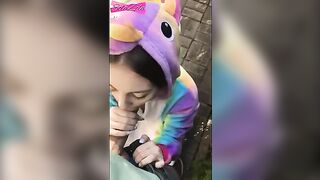 A young girl ran away and met a guy in the bushes