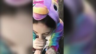 A young girl ran away and met a guy in the bushes