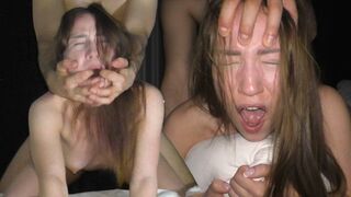 Petite college girl gets fucked hard by a big cock