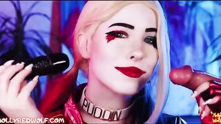 A big dick for the crazy Harley Quinn, cosplayed by MollyRedWolf