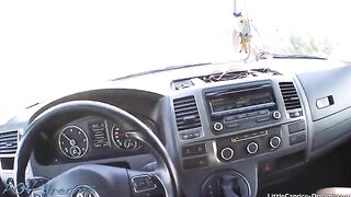 A cute girl got a ride and paid with her pussy