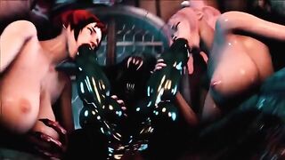 Full Moon 2 Gangbang uncensored 3D Hentai - a compilation of intense scenes