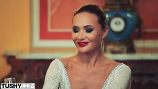 Stunning model Venera gets her anal DP fantasies fulfilled in a sensual scene