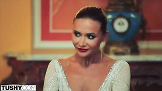 Stunning model Venera gets her anal DP fantasies fulfilled in a sensual scene