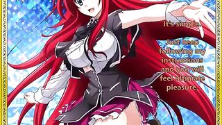 Rias Gremory welcomes her new servant with a punishing JOI hentai