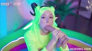 Cum on my body after a wet pussy dildo fuck