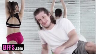 The yoga master fucked with students during the lesson, showcasing flexibility and passion