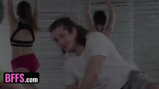 The yoga master fucked with students during the lesson, showcasing flexibility and passion