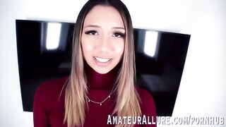 The pretty baby, Kimora Quin, likes to feel a cock in her throat